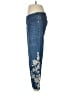 Chico's Floral Blue Jeans Size Med (1) - photo 5
