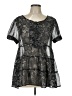Apt. 9 Black Short Sleeve Blouse Size L - photo 1