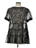 Apt. 9 Black Short Sleeve Blouse Size L - photo 2