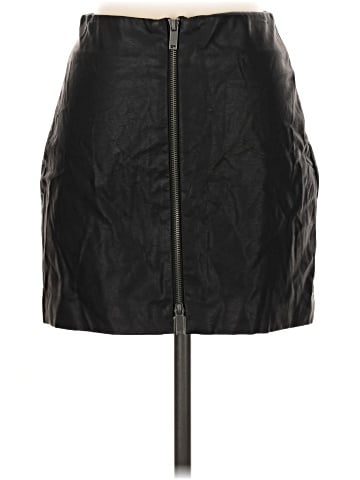Trafaluc by Zara Faux Leather Skirt (view 2)