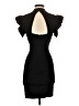 Bebe Solid Black Cocktail Dress Size XXS - photo 2