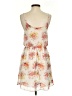 Lush 100% Polyester Floral Ivory Casual Dress Size S - photo 2