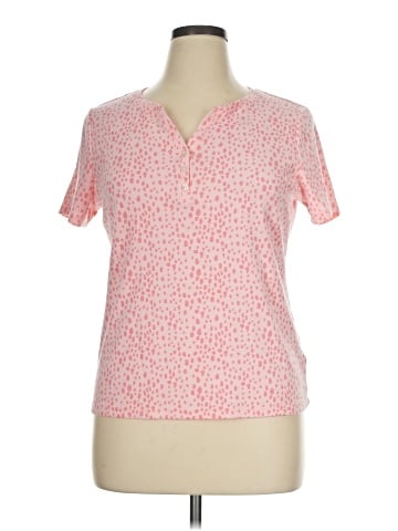 Style&Co Short Sleeve Henley (view 1)