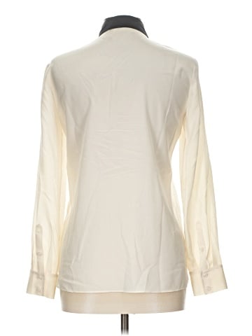 Vince. Long Sleeve Silk Top (view 2)