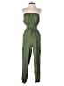 Blush 100% Polyester Solid Green Jumpsuit Size S - photo 1