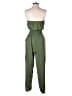 Blush 100% Polyester Solid Green Jumpsuit Size S - photo 2