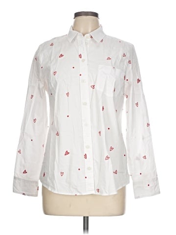 J.Crew Factory Store Long Sleeve Button-Down Shirt (view 1)