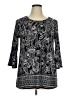 Apt. 9 Black 3/4 Sleeve Top Size XL - photo 1