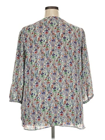 Rose + Olive 3/4 Sleeve Blouse (view 2)