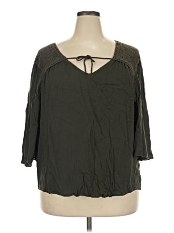 Democracy 3/4 Sleeve Blouse (view 1)