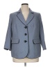 Kasper 100% Polyester Houndstooth Blue Blazer Size 14 - photo 1