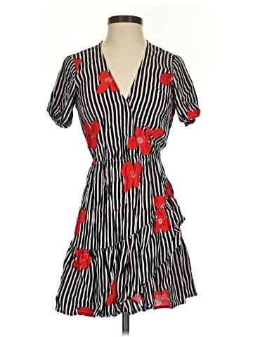 Madewell Ruffle-Wrap Dress in Candied Orchids (view 1)