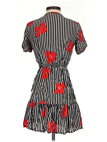 Madewell Ruffle-Wrap Dress in Candied Orchids (view 2)