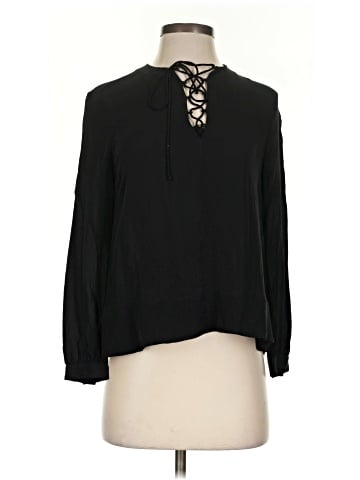 Rebecca Minkoff Long Sleeve Silk Top (view 1)