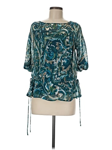a.n.a. A New Approach 3/4 Sleeve Blouse (view 1)