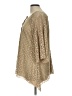 New Directions Tan 3/4 Sleeve Blouse Size L - photo 5