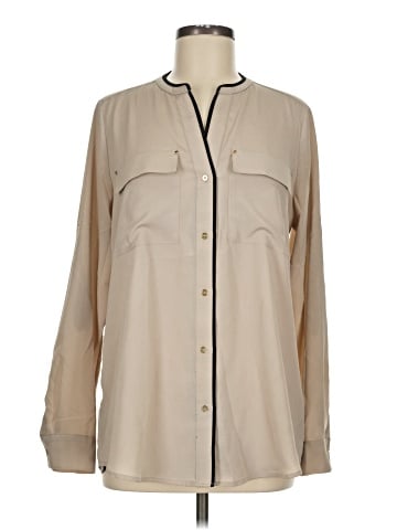 Calvin Klein Long Sleeve Blouse (view 1)