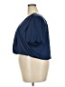Ann Taylor 100% Polyester Blue Short Sleeve Blouse Size XXL - photo 5