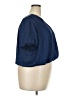 Ann Taylor 100% Polyester Blue Short Sleeve Blouse Size XXL - photo 4