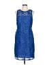 J.Crew Collection 100% Polyester Blue Cocktail Dress Size 12 - photo 1