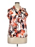 Unbranded 100% Polyester Orange Sleeveless Blouse Size XXL - photo 1