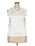 Unbranded 100% Polyester Ivory Sleeveless Blouse Size XXL - photo 1