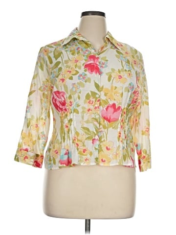 Emma James 3/4 Sleeve Blouse (view 1)