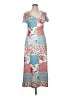 Unbranded Print Blue Casual Dress Size XL - photo 1