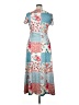 Unbranded Print Blue Casual Dress Size XL - photo 2