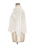 Gap 100% Cotton Solid White Ivory Long Sleeve Button-Down Shirt Size XL - photo 5