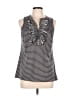 One September 100% Polyester Gray Sleeveless Blouse Size L - photo 1