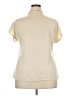 Unbranded 100% Polyester Ivory Short Sleeve Blouse Size XXL - photo 2