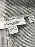 Chico's Stripes Gray Linen Pants Size Lg (2) - photo 4