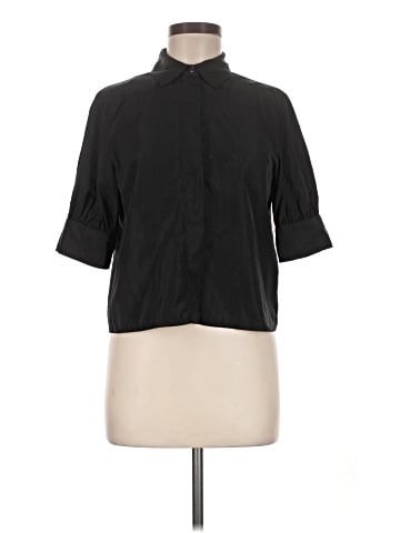 Zara 3/4 Sleeve Button-Down Shirt (view 1)
