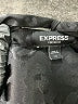 Express Animal Print Black Long Sleeve Blouse Size XS - photo 7