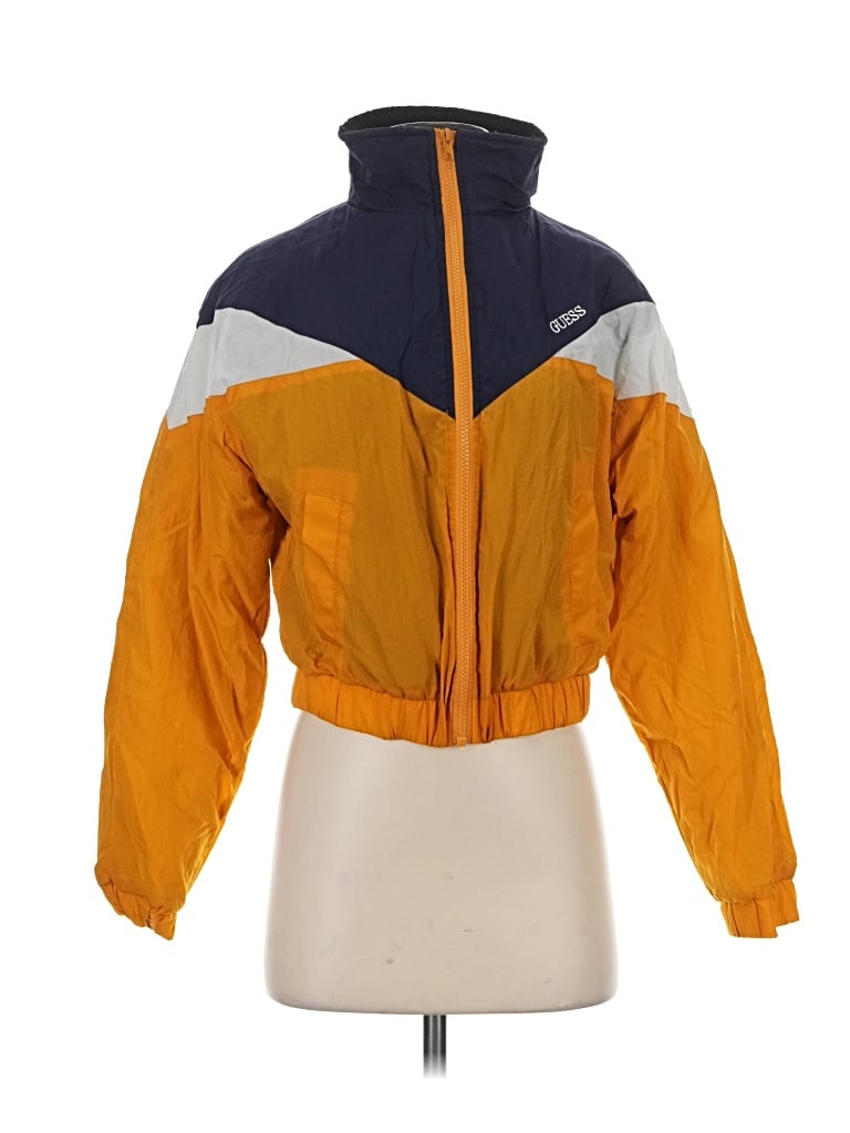 Pre-owned Guess Windbreaker Jacket In Orange