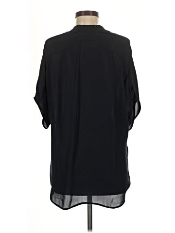 Vince. Short Sleeve Silk Top (view 2)