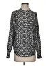 J.Crew Factory Store 100% Polyester Print Silver Long Sleeve Blouse Size S - photo 1