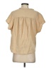 Lush 100% Cotton Tan Short Sleeve Top Size S - photo 2