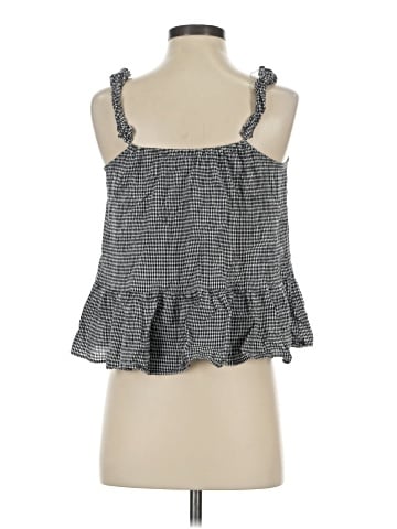 Madewell Ruffle-Strap Cami Top in Gingham (view 2)