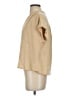 Lush 100% Cotton Tan Short Sleeve Top Size S - photo 5