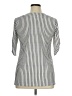 Perseption Concept Stripes Gray 3/4 Sleeve Blouse Size XL - photo 2