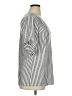 Perseption Concept Stripes Gray 3/4 Sleeve Blouse Size XL - photo 4