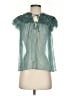 Ulla Johnson 100% Silk Teal Sleeveless Silk Top Size 0 - photo 1
