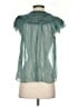 Ulla Johnson 100% Silk Teal Sleeveless Silk Top Size 0 - photo 2