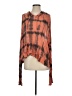 Blue Life 100% Modal Tie-dye Orange Poncho Size S (estimated) - photo 1