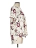 Maurices 100% Polyester Floral Ivory Short Sleeve Blouse Size L - photo 4