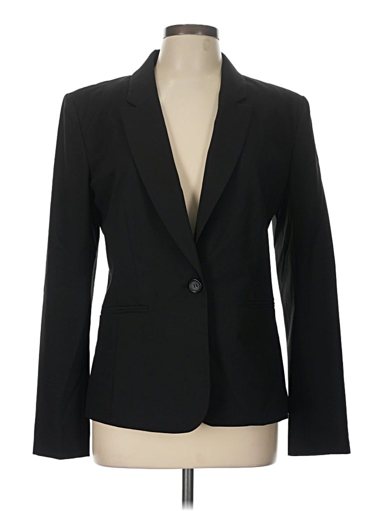 Pre-owned Halogen Blazer Jacket In Black