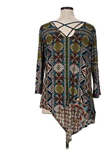 One World 3/4 Sleeve Blouse (view 2)