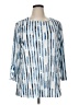 A La Carte Blue 3/4 Sleeve Blouse Size XL - photo 1